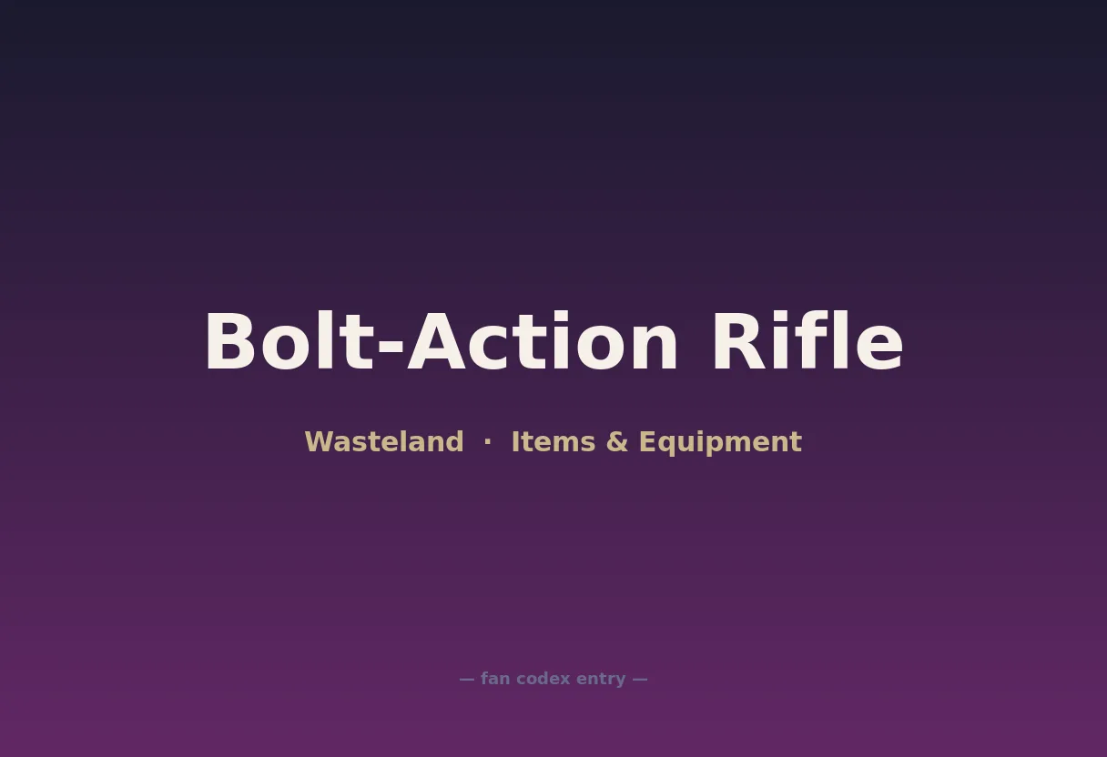 Bolt-Action Rifle