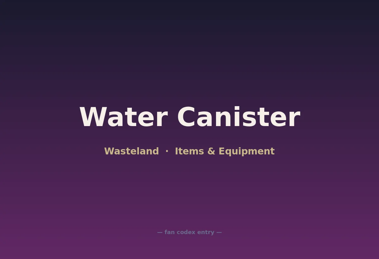 Water Canister