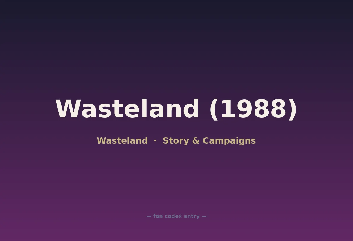Wasteland (1988)